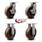 Service Caster 12 Inch Heavy Duty High Temp Phenolic Swivel Caster Brakes 2 Rigid SCC, 2PK SCC-KP92S1230-PHRHT-SLB-2-R-2 - alternate 6